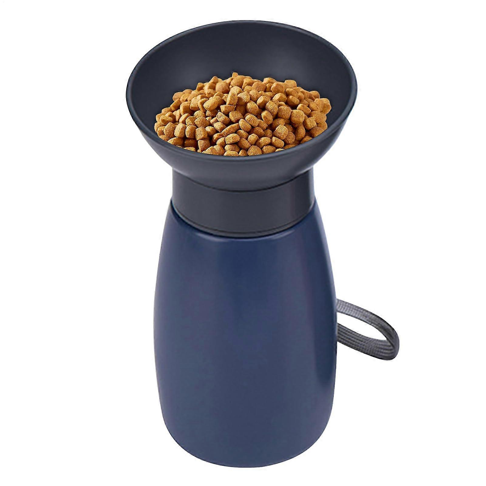 Dog Water Bottle Portable 600ml LeakProof Dispenser For Camping Travel Walking Running Beach Puppy Model A Blue