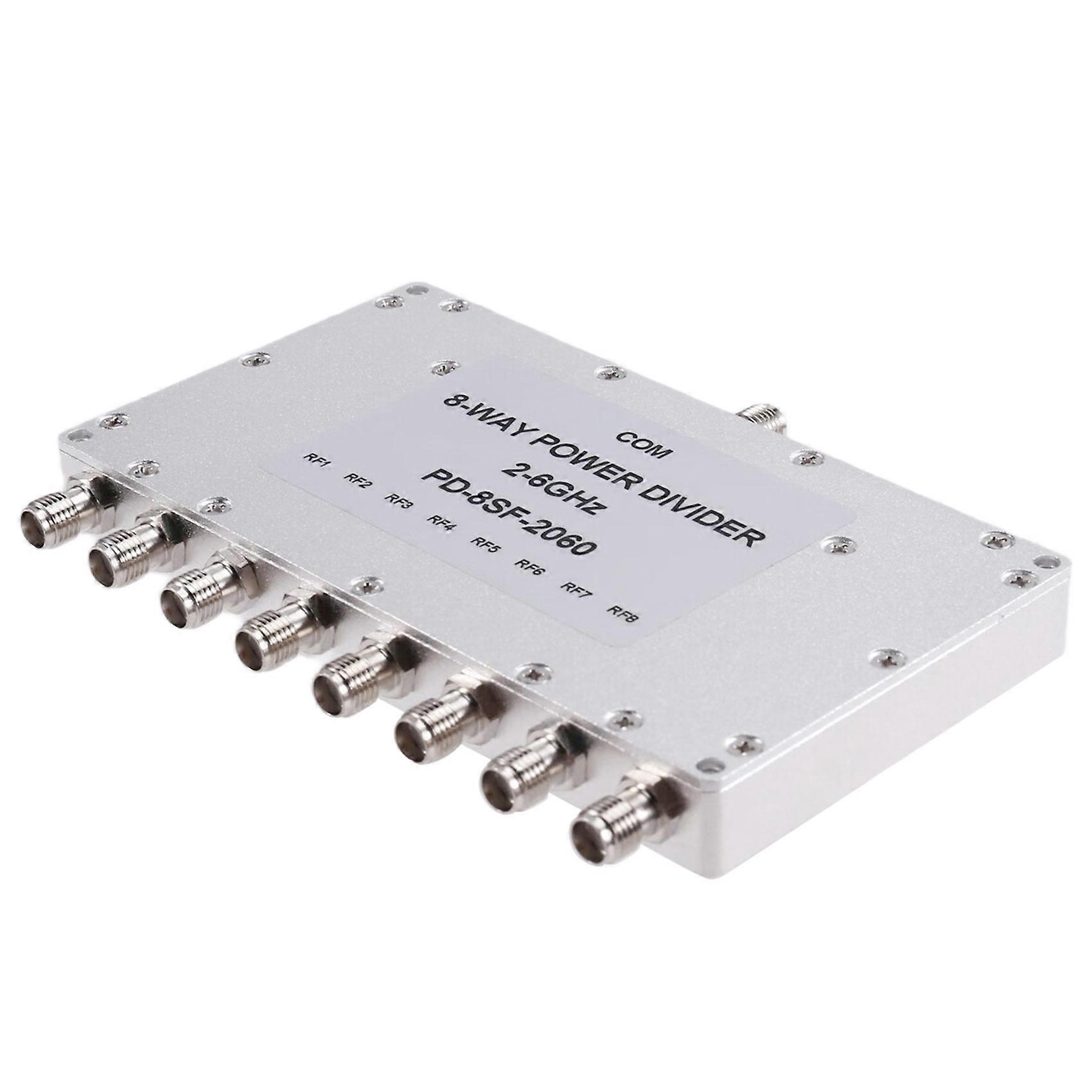 2Ghz-6Ghz 8way Power Splitter for RF Power Signal Combiner Divider for FM 2.4Ghz 5.8Ghz WIF BluetoothI L S. C Band LORA