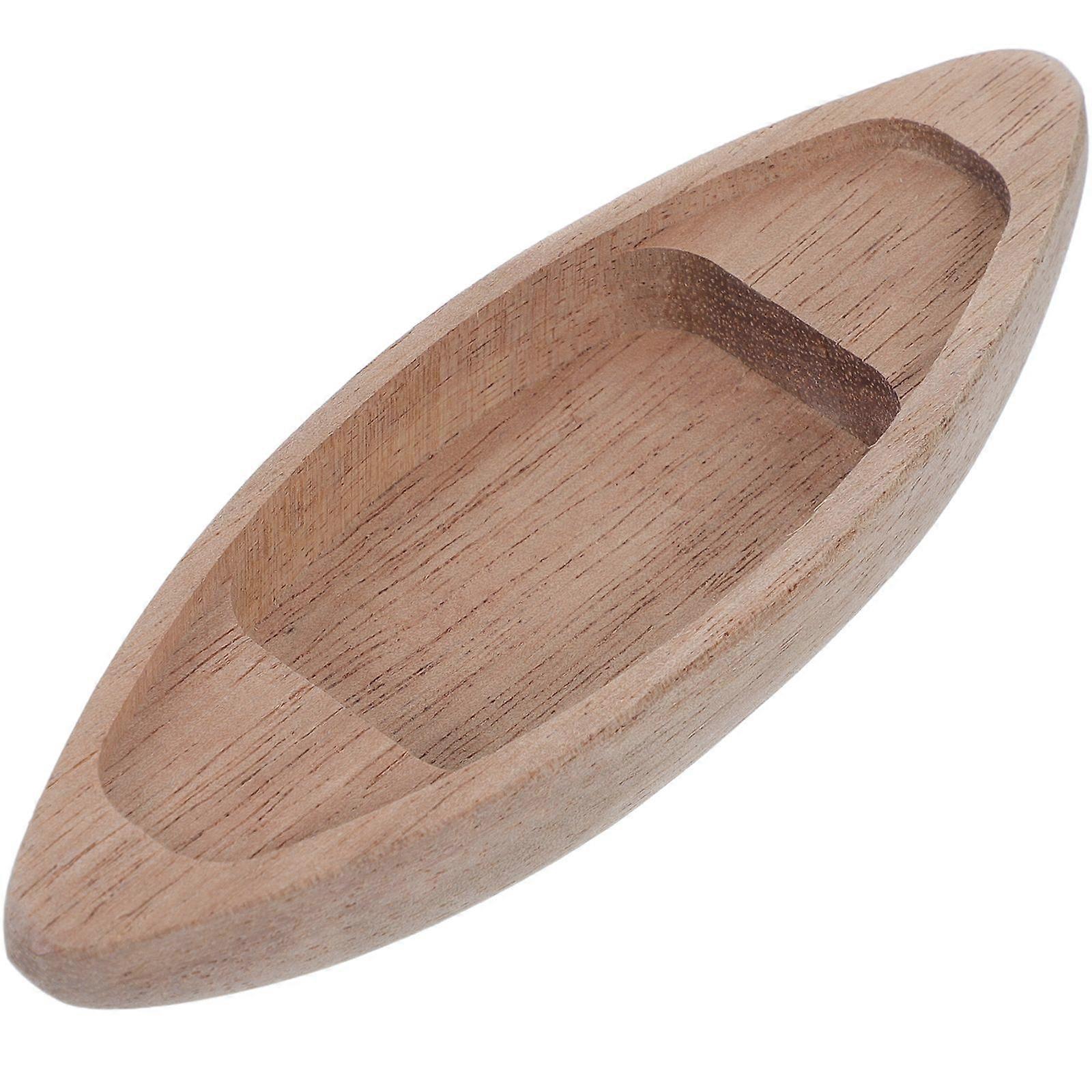 קישוט סירת עץ סירה לא גמורה סירת עץ כלי שיט דגם סירת דיג