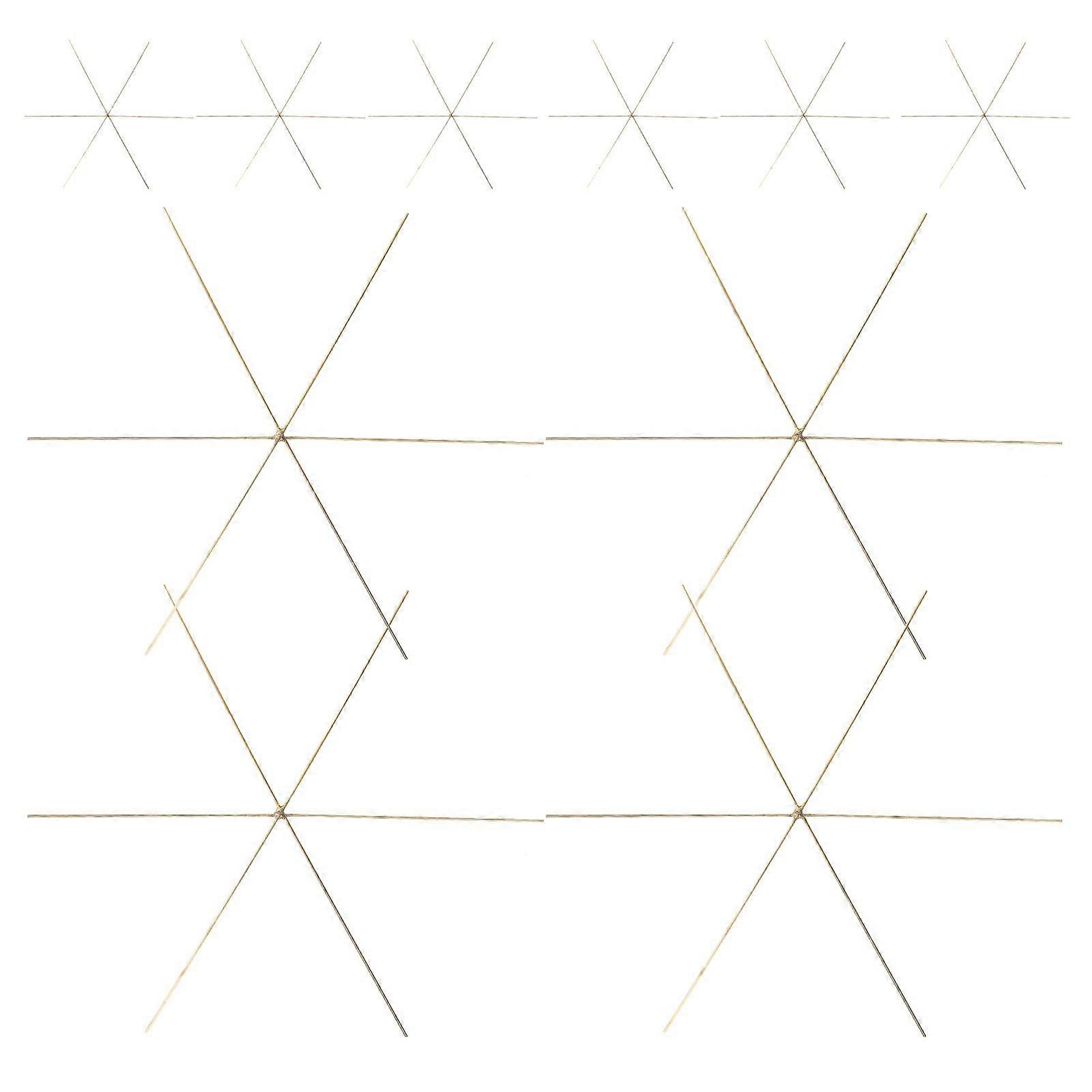 30PCS Snowflake Wire Forms: Metal Wire Frames - Christmas Ornaments Craft Supplies - Snowflake Forms for Decorations (9.5cm, 6 Frames)