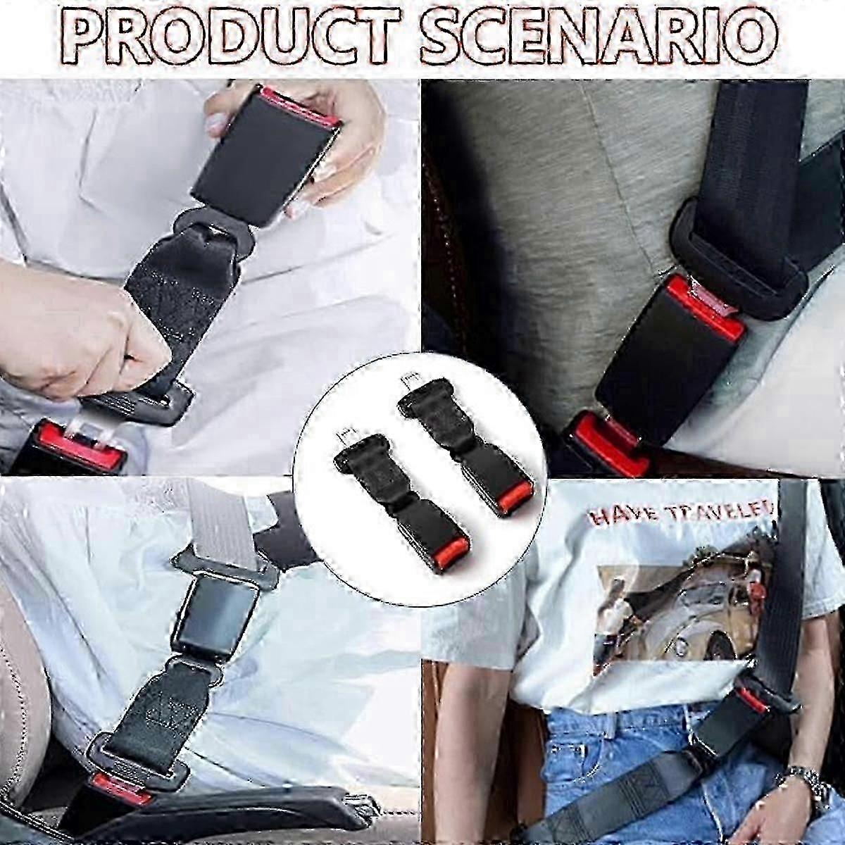 2x قابل للتعديل حزام أمان السيارة تمديد مشبك قفل كليب