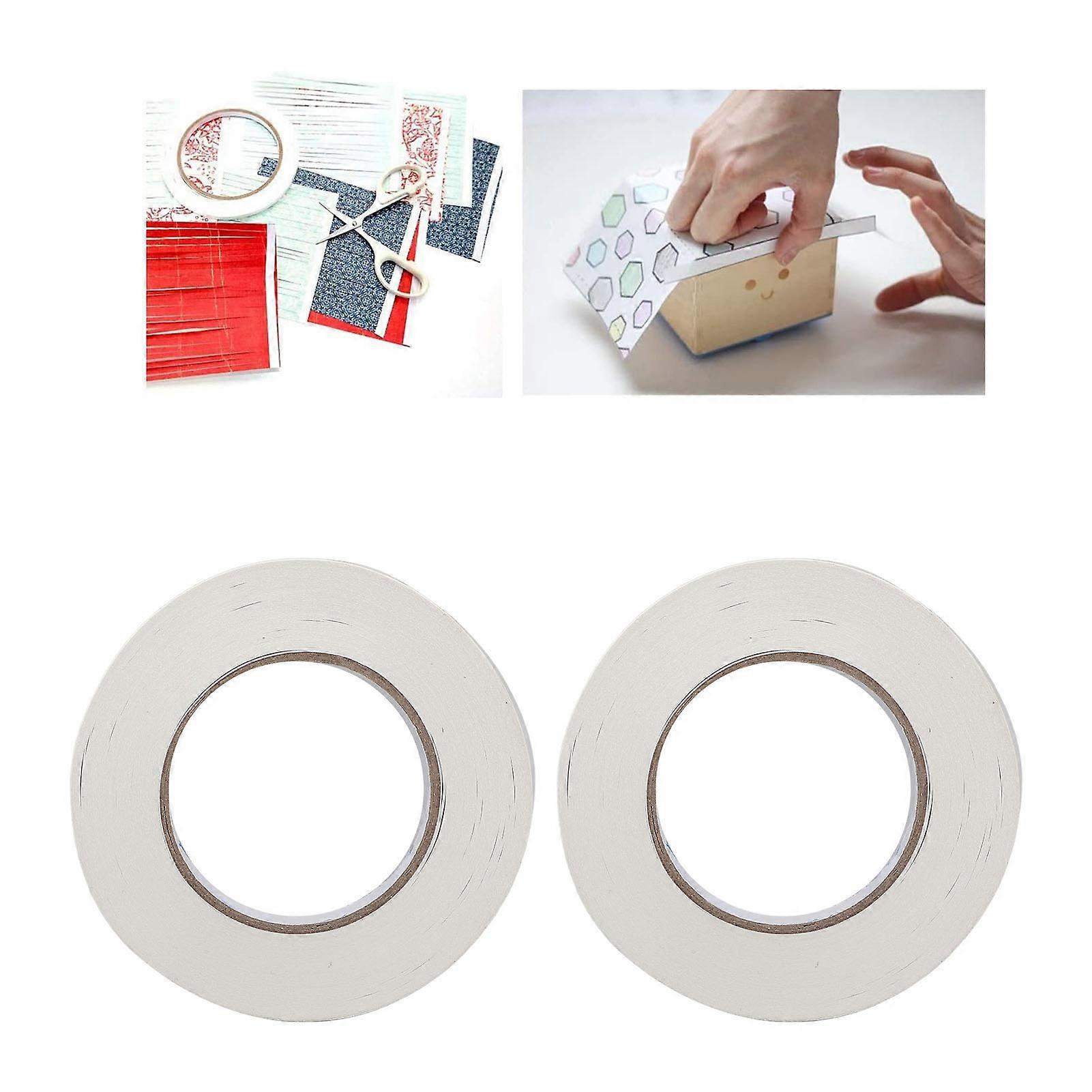 2Pcs Double Sided Tape 15mm Width 50m Length PE Waterproof Tape Adhesive for Fixing 