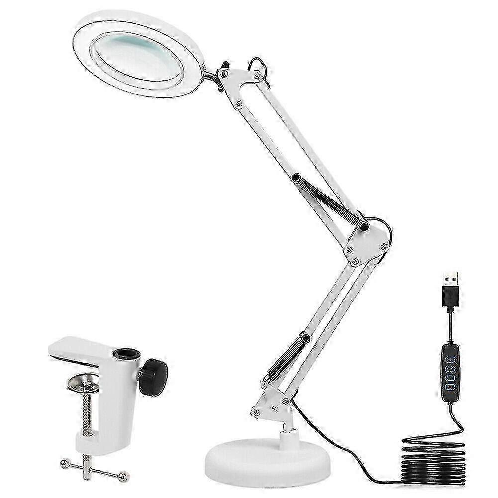 72 LED Lupenleuchte 10 Dioptrien Arbeitsleuchte Lupenlampe Lupe mit Clip/Basis Edition