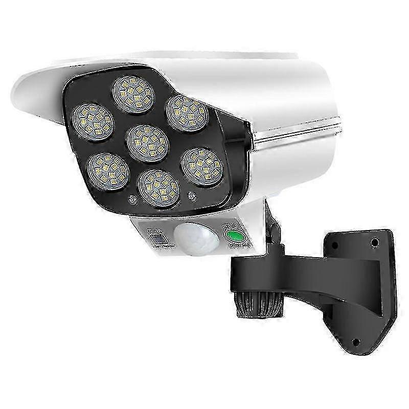 Outdoor Solar Dummy Camera Fake Surveillance Camera With Pir Motion Detection With Flashing Led Lamp