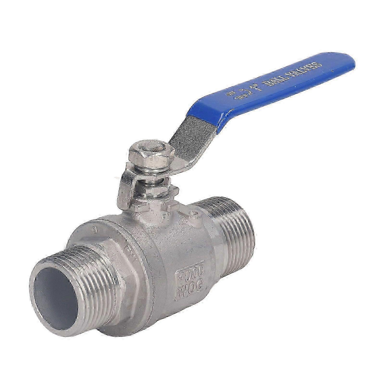 High quality Full bore 1" double external thread ball valve 1" 304 stainless