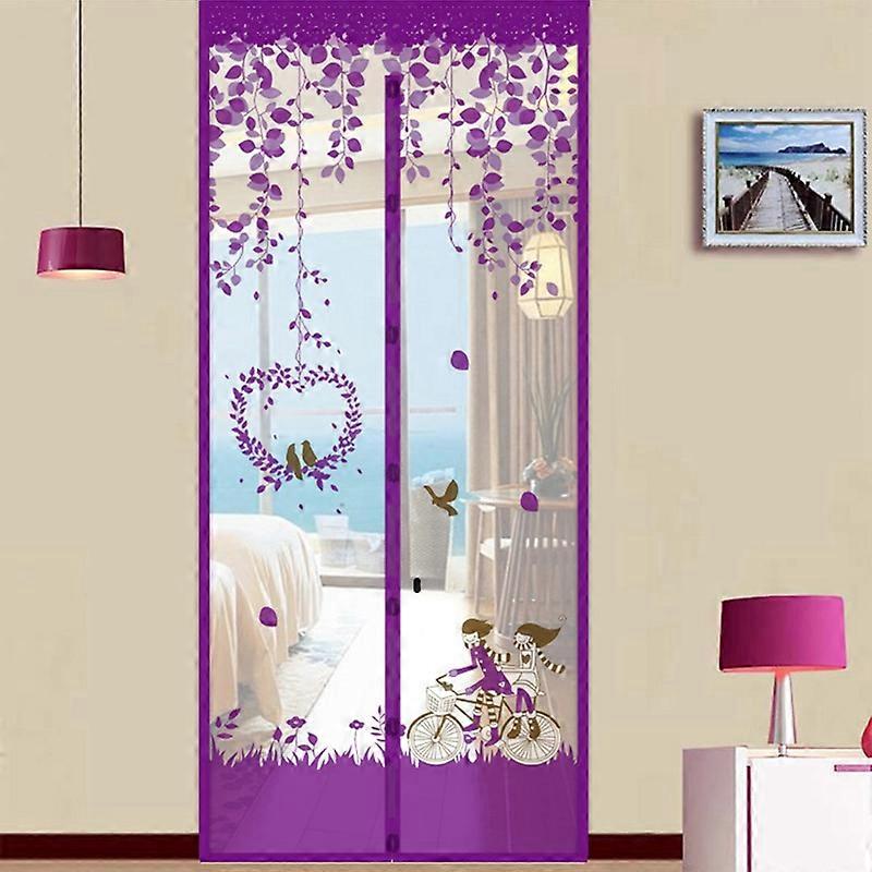Summer Magnetic Mesh Net Door Curtain-Automatic Closing and Anti Mosquit-Quick and Easy to Install magnetic screen door mesh