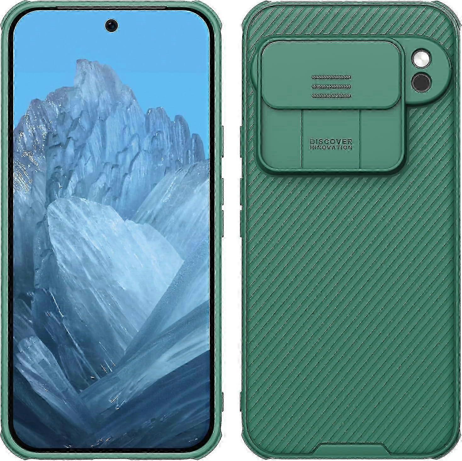 Google Pixel 9 Pro XL Case with Sliding Camera Cover, Slim Shockproof Non-Slip Protective Cover