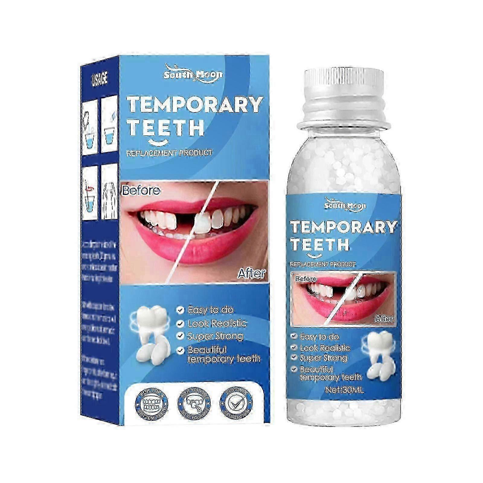 Temporary Tooth Filling Tooth Filling Repair Kit, False Teeth for Temporary Tooth Filler, Chipped Tooth Repair Kit for Broken and Missing Teeth Replac