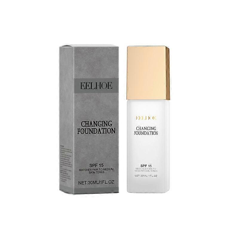 1pcs Changing Foundation, Nature Colour-Changing for Women, Hydrating Moisturizing Lightweight Non-Greasy