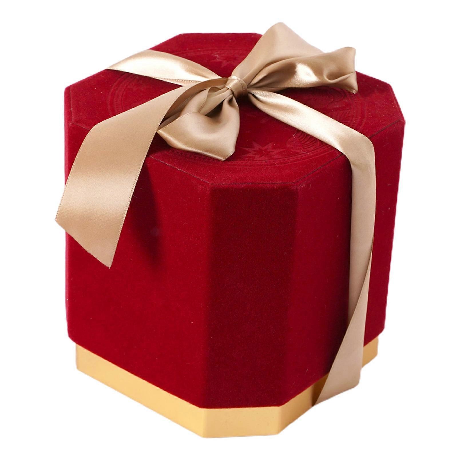 Geschenkbox Simple Nordic mit Deckel Schöne Geschenkbox mit Band Geburtstagsfeier