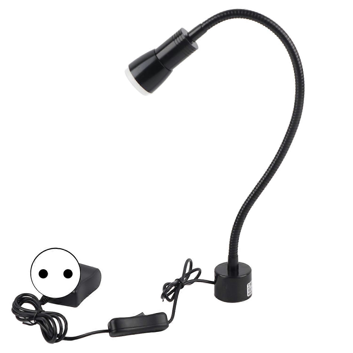 5W LED Sewing Machine Light Flexible Gooseneck Work Lamp with Magnetic Base for LatheEU Plug 110-220