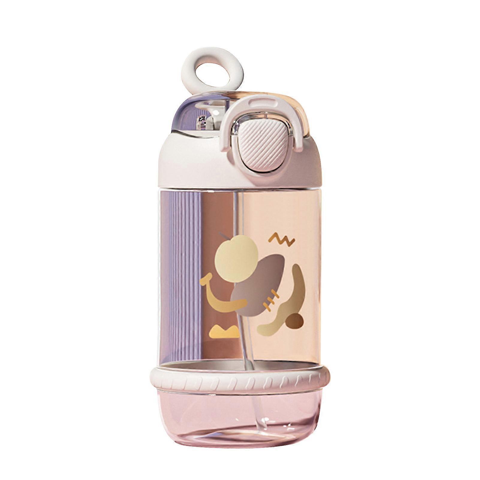 Gardenne Water Cup Drinking Cup Cup Lock Bouncing Lid Portable Lanyard One Button Open High Capacity Bottle