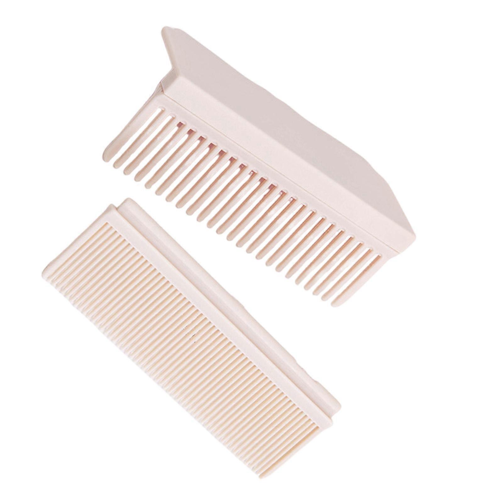 Lightweight Hair Straightener Attachment Clip on Comb Attachment Hair Styling Tool Suitable for Travel and Home Use  White