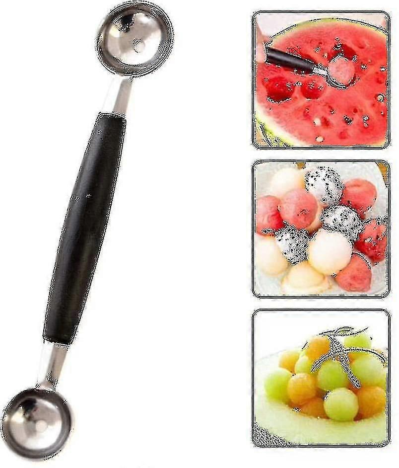 Stainless Steel Melon Spoon Double End Fruit Ball Spoon