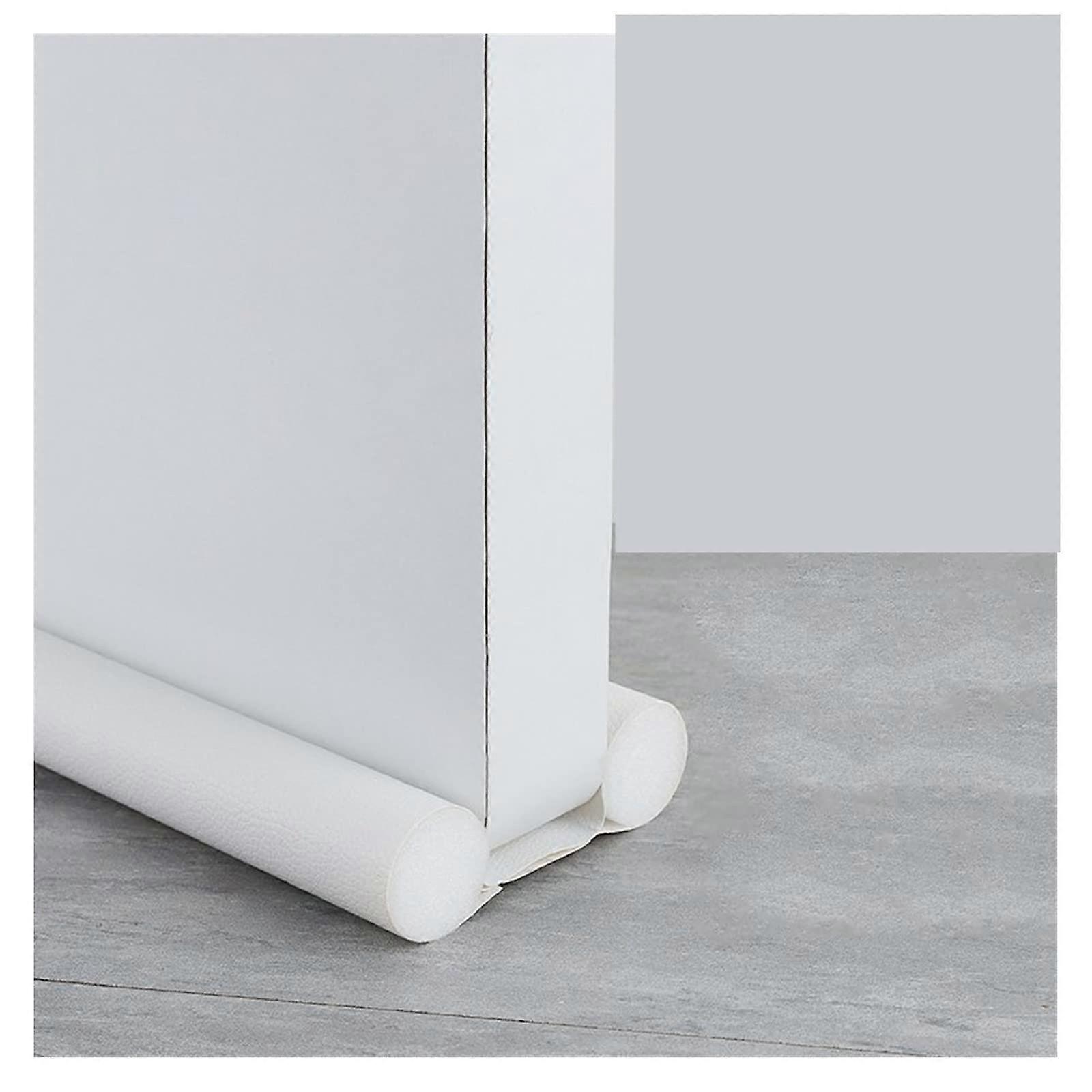 Door Draft Stopper Under Door Gap Blocker 93cm PU White Noise & Weather Seal 1pc