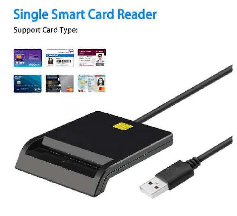 Universal Portable USB Smart Cards Reader Compatible for Windows Vista X10.3.x+