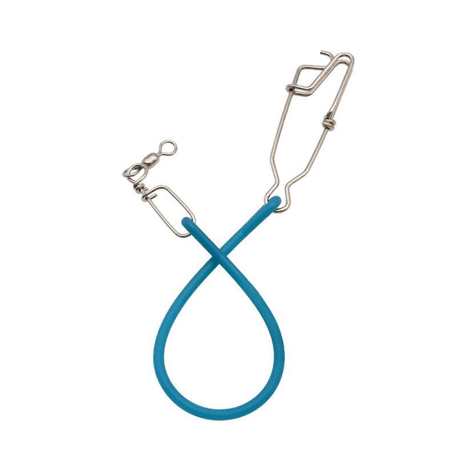 Vibration Damping Saltwater Trolling Swivels Steel Double Snap Design Elastic Body Shocks Absorber For Line Protections Multicolor