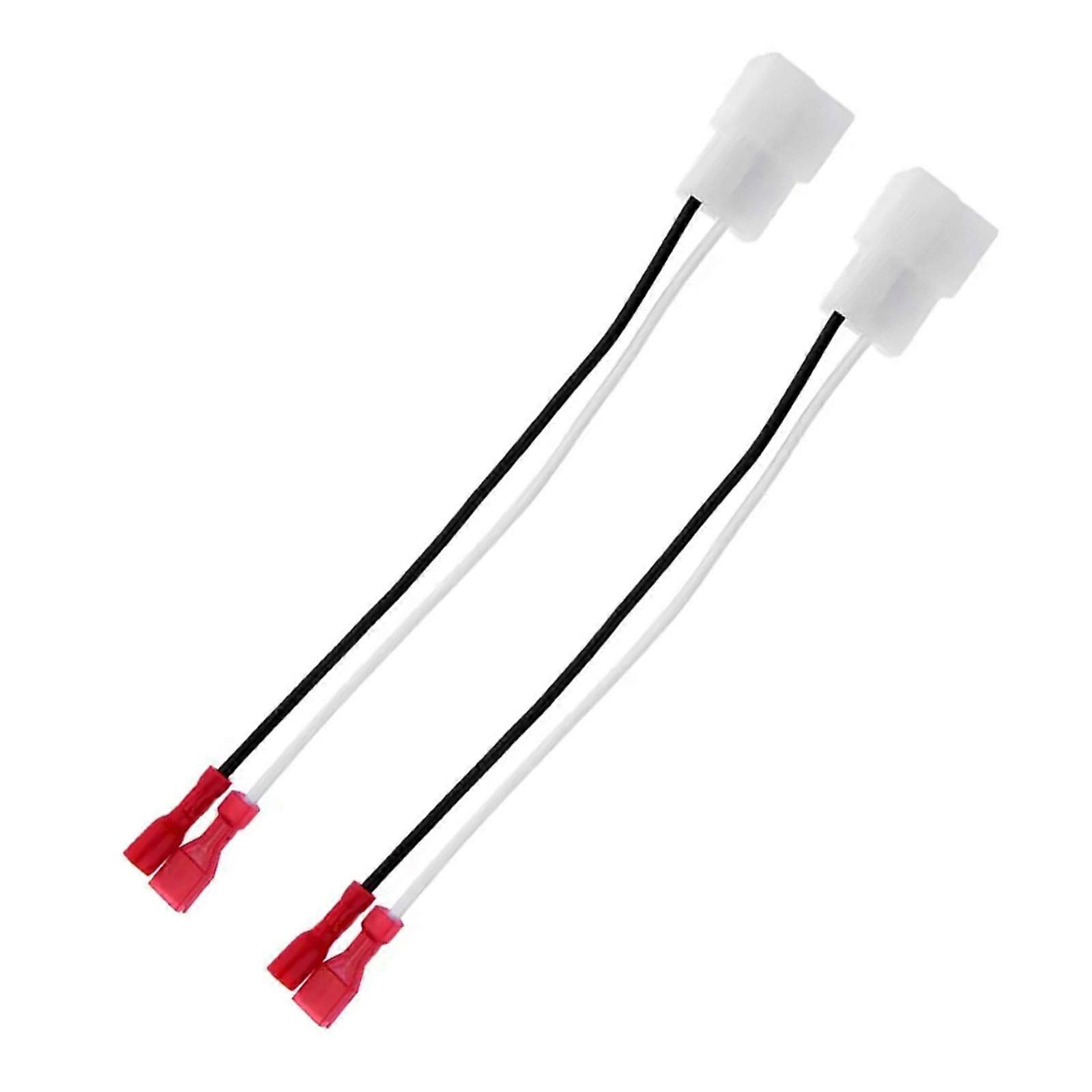 2PCS Car Speaker Wire Harness Adapter Universal with Oxygen Free Copper Core Temperature Resistant Adapter for Vehicle Multicolor