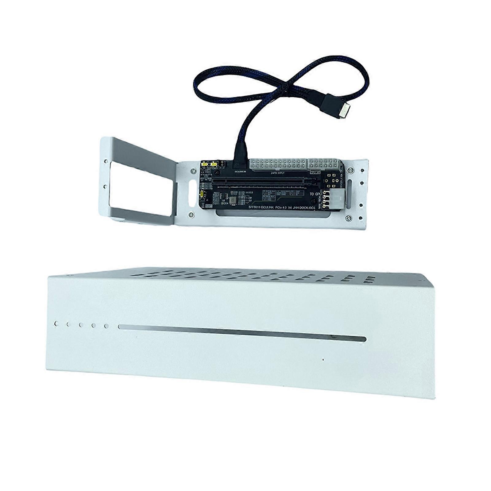 Efficient For Oculink External Expansion Card Bracket For Gaming And Office Use With PCIe 4.0X4 Card Integration Multicolor