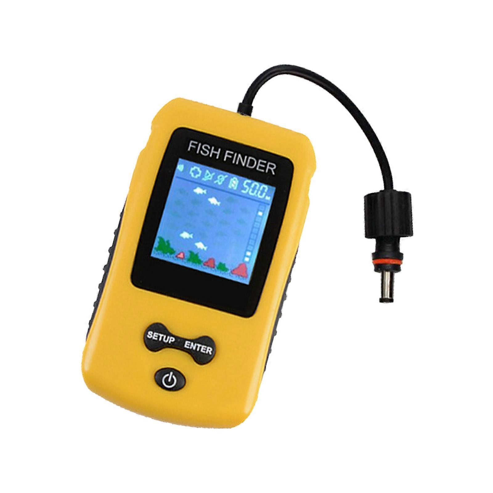 Outdoor Underwater Sonar Fish Detectors Portable Sonar Fish Finders Handheld Fish Sounders Sonar Alarm Sensors Enduring Multicolor