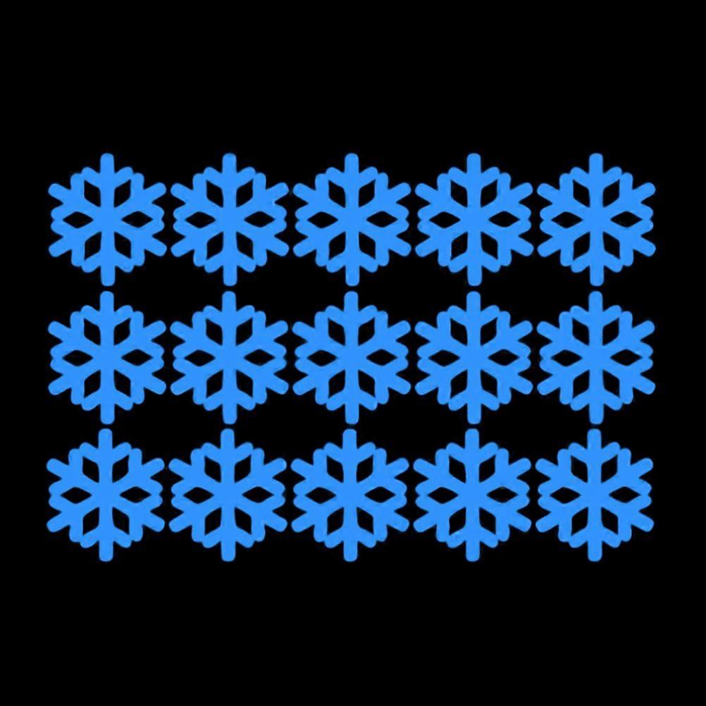 1 Pc Creative Removable Snowflake Window Sticker Glass Wall Fluorescent Sticker (White)