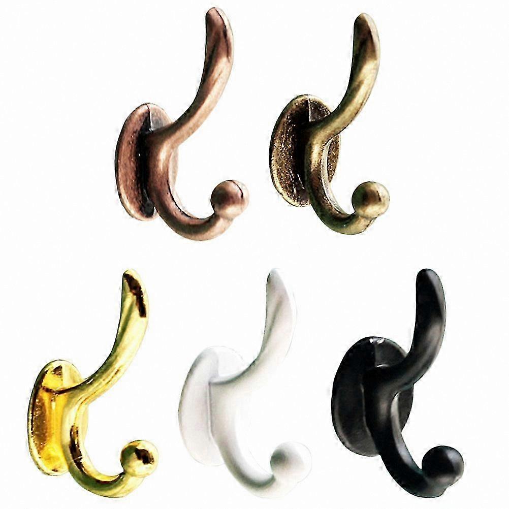 5 Pieces Small House Hooks Miniature Wall Hangers Tiny Clothing Rack Simulated Hooks