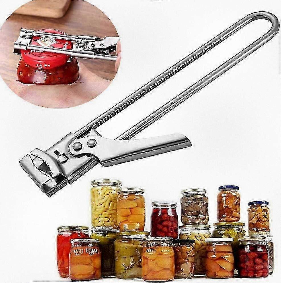 Stainless Steel Adjustable Multi-Function Can and Bottle Opener with Corkscrew