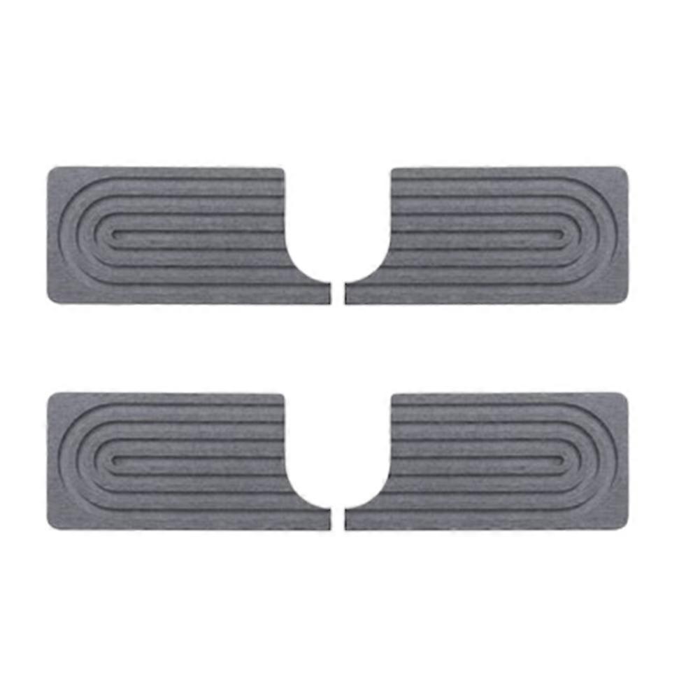 Faucet Mat for Kitchen Sink, Drying Sink Protectors Grey