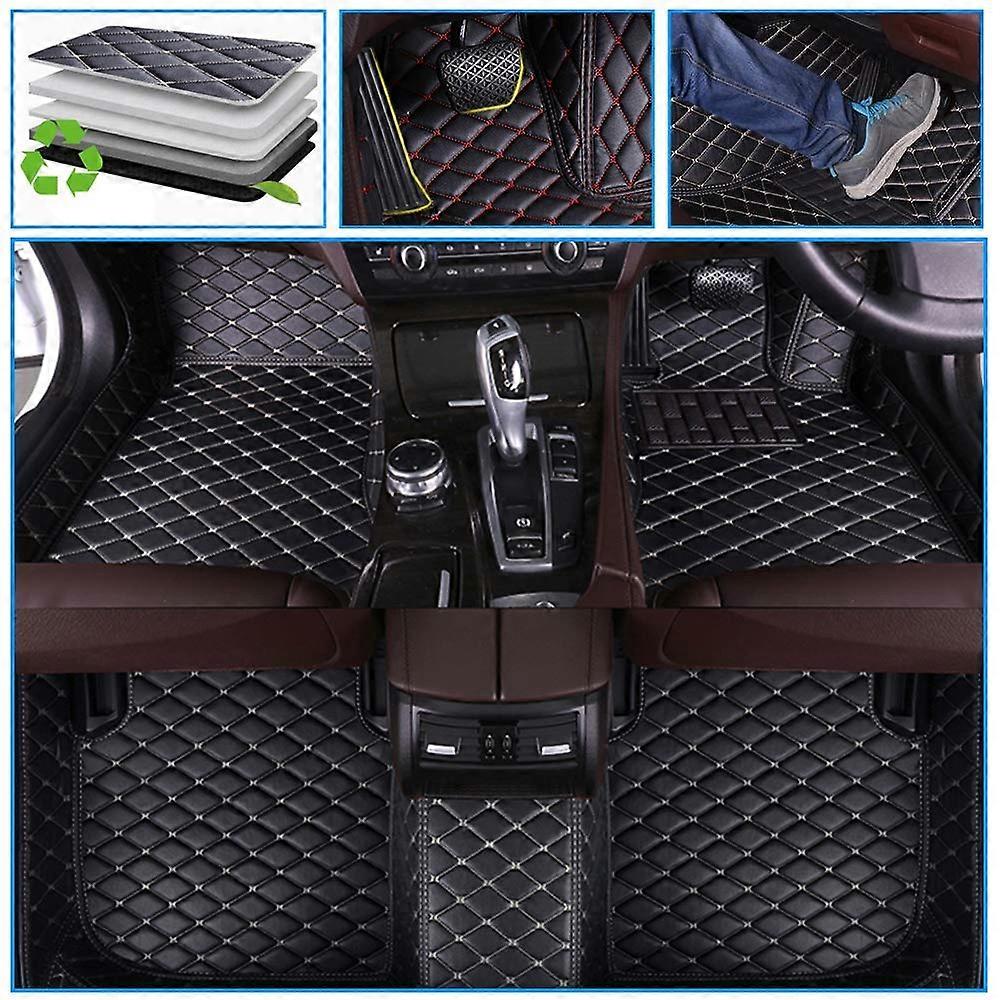 Car Floor Mats for X3 20182024 All Weather NonSlip Full Coverage Leather Liners Black Beige