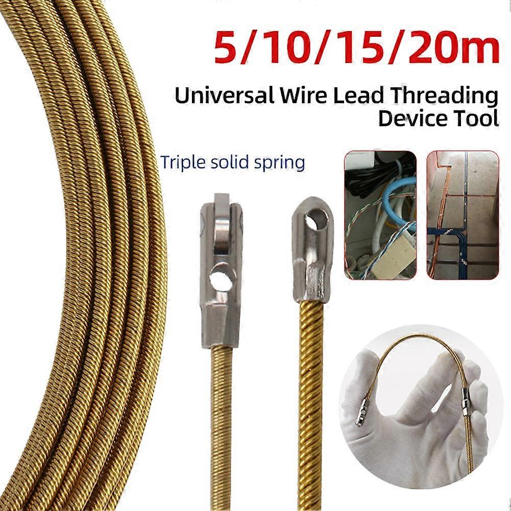 Universal Wire Lead Threading Device Tool Rope Pulling Device for Electricians with Pulley Threading of Cable Wire, 10M