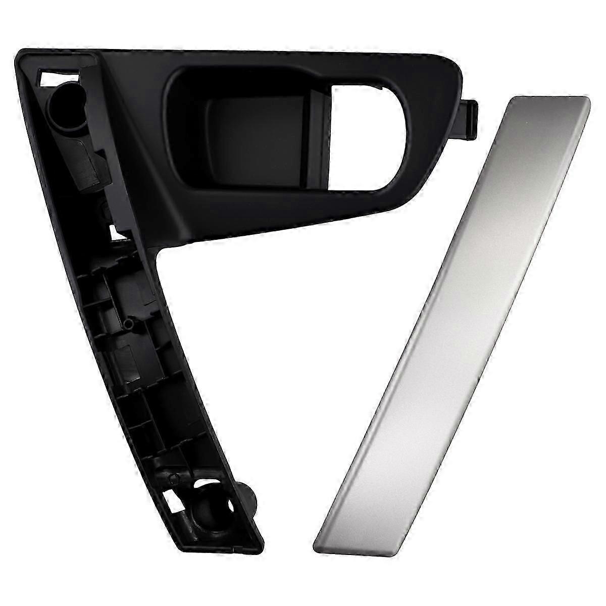 Car Front Right Inside Door Handles Cover Base with Armrest Strips for J10