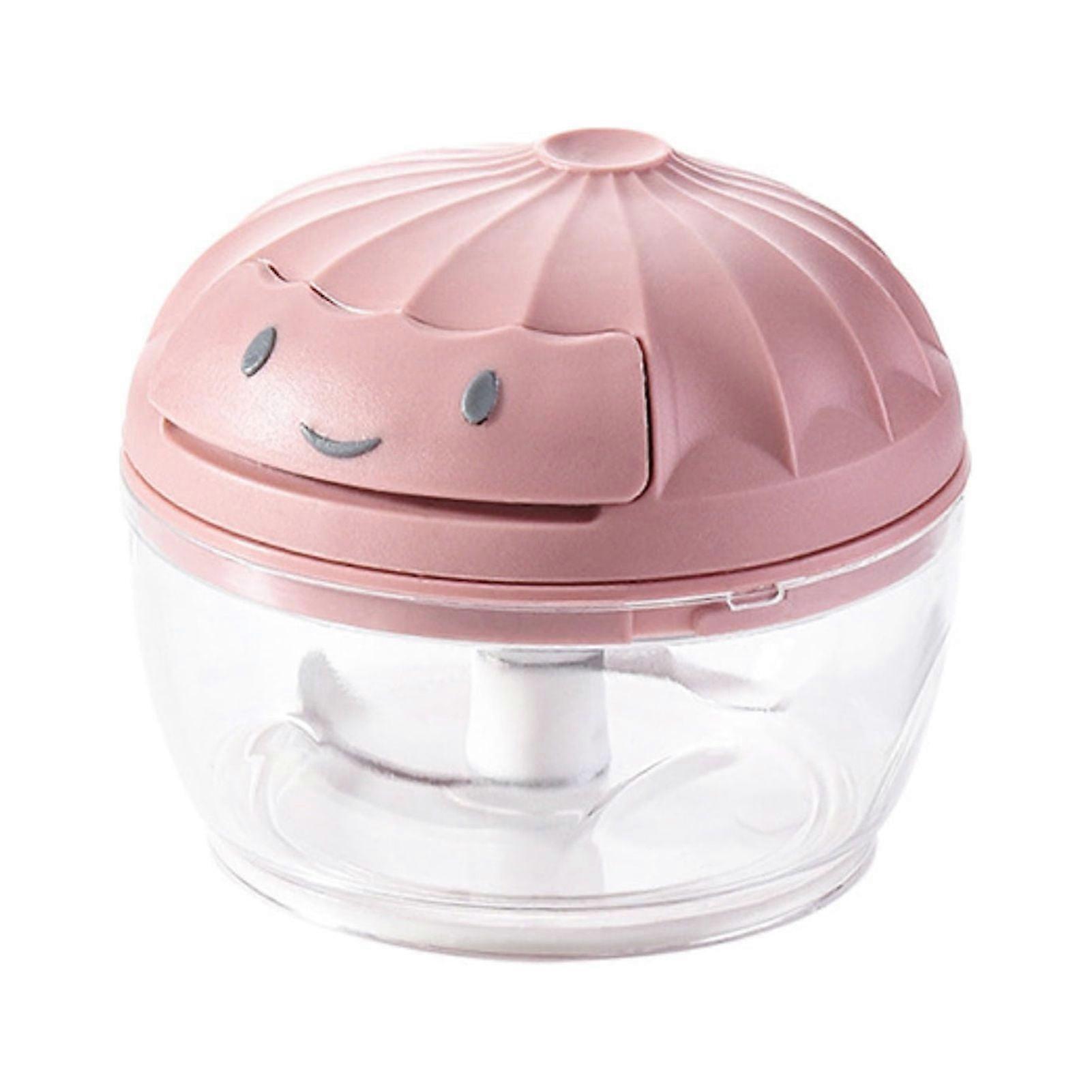 Manual Garlic Masher - Detachable, Transparent, Food Grade, Safe, High Efficiency Garlic Mincer with Container - Onion Cutter for Quick Prep