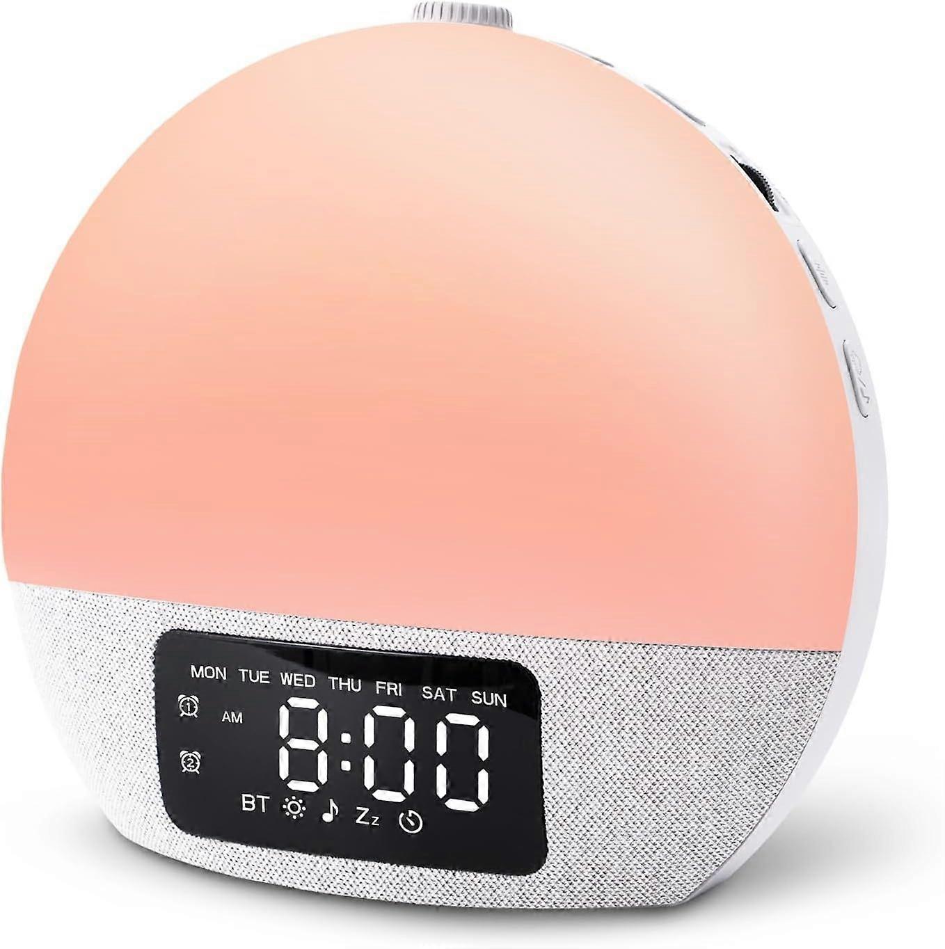 Sunrise Alarm Clock White Noise Sound Machine with 25 Soothing Sounds, 17 Night Lights