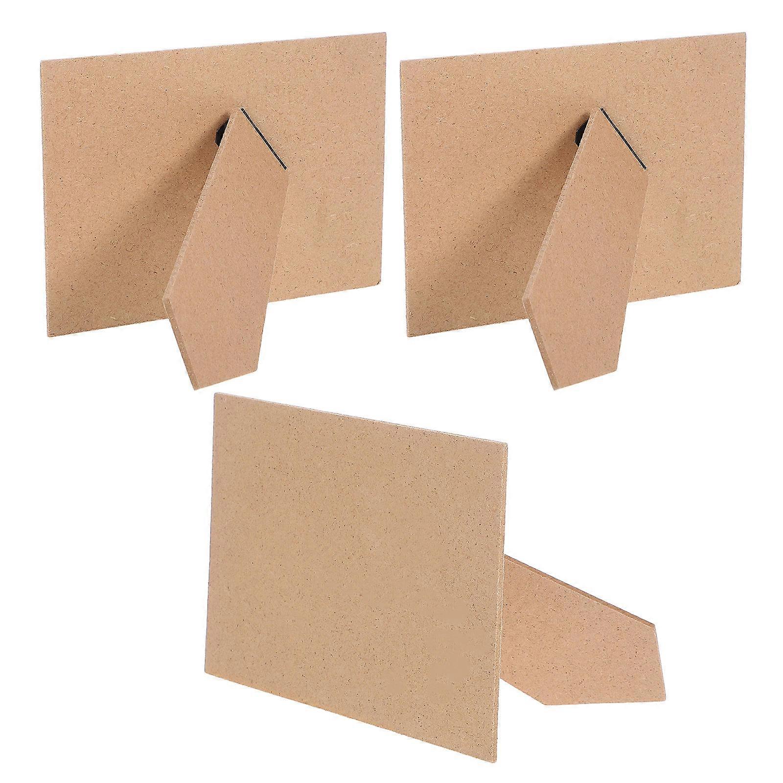 Easel For Photo Frames Easy Installation Mdf Material Versatile Placement Home Exhibition 3Pcs