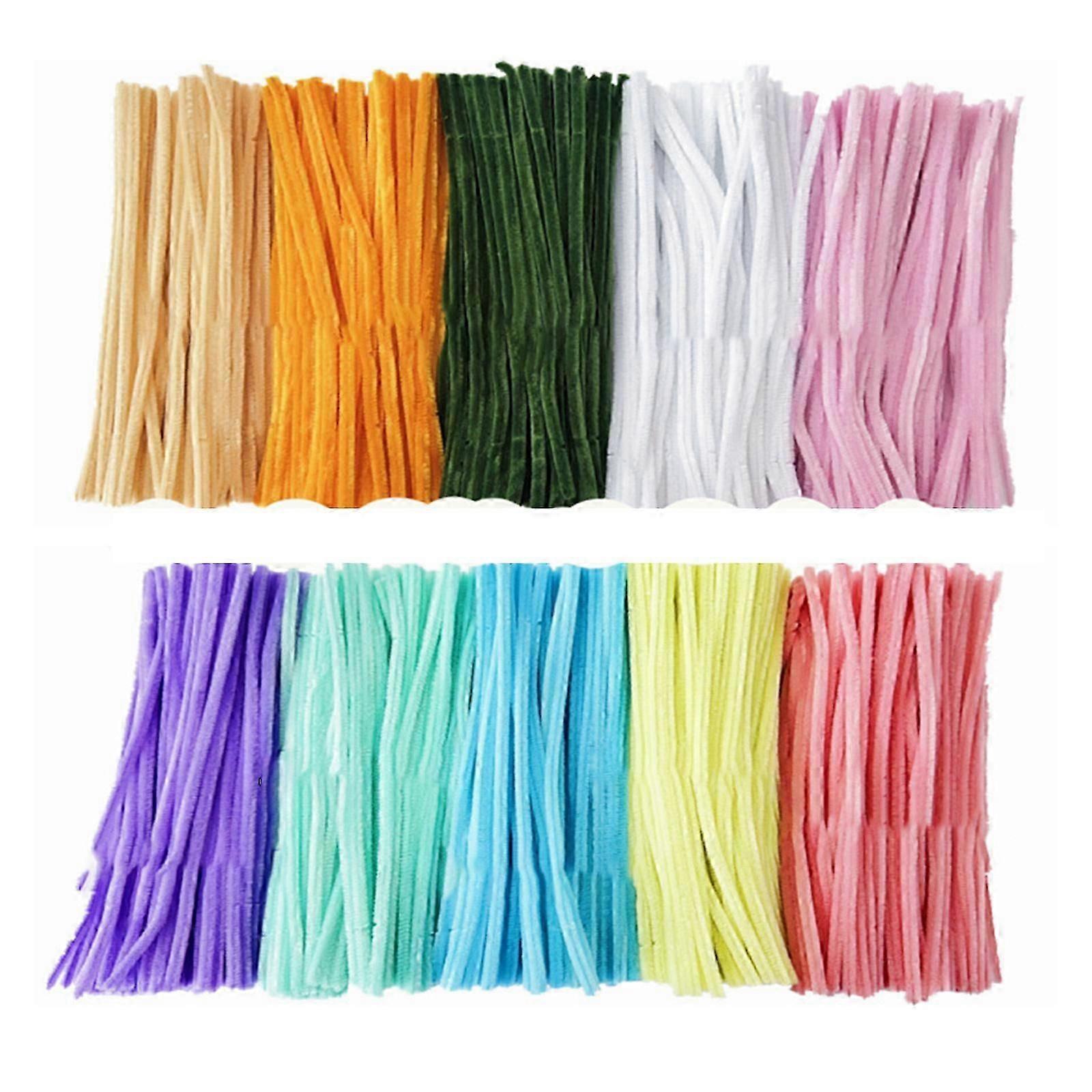 100Packaged soft pipe cleaner chenille stem bend stick for craft classrooms and macarons