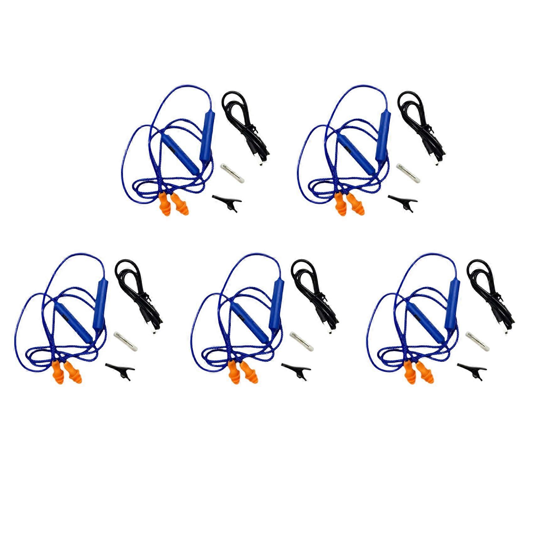 Ear Plugs Bluetooth Earphone for Work, Noise Suppression, Blue