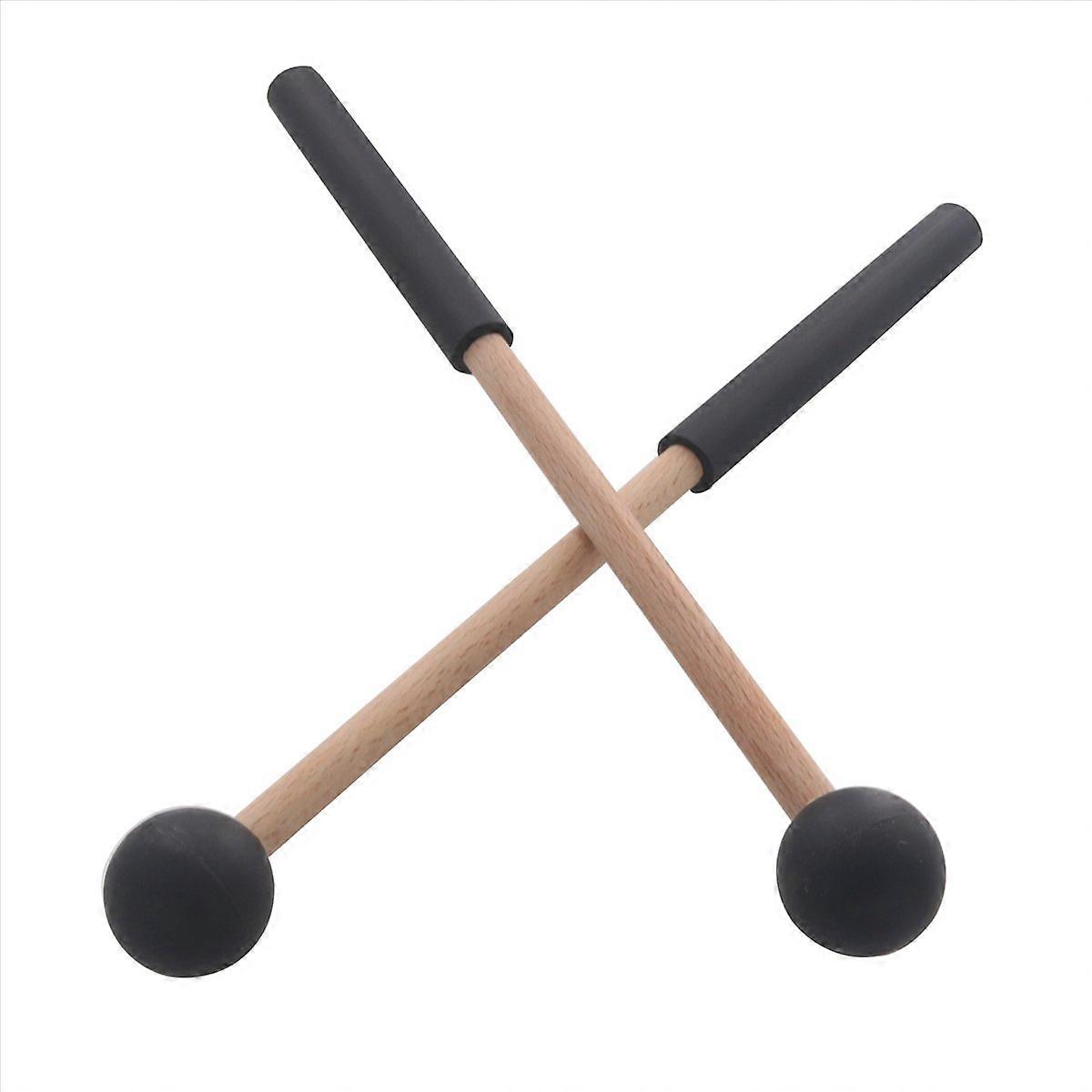 1 Pair Tongue Drum Mallets Soft Rubber Head Drum Mallets Sticks