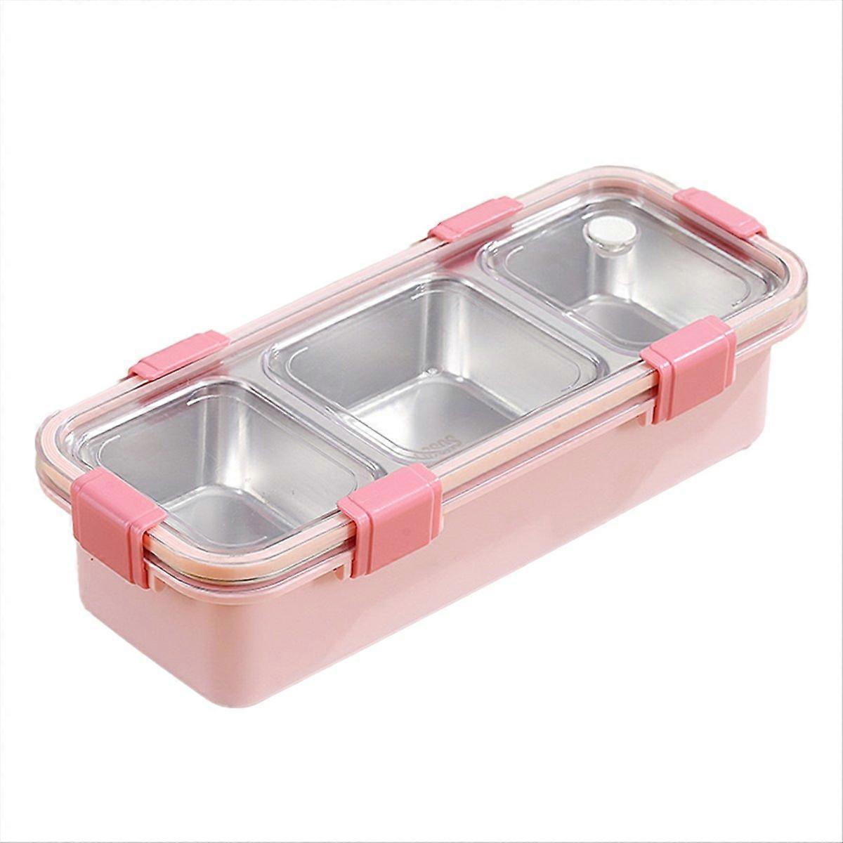 3 Compartment Lunch Box, Portable Food Storage Container A