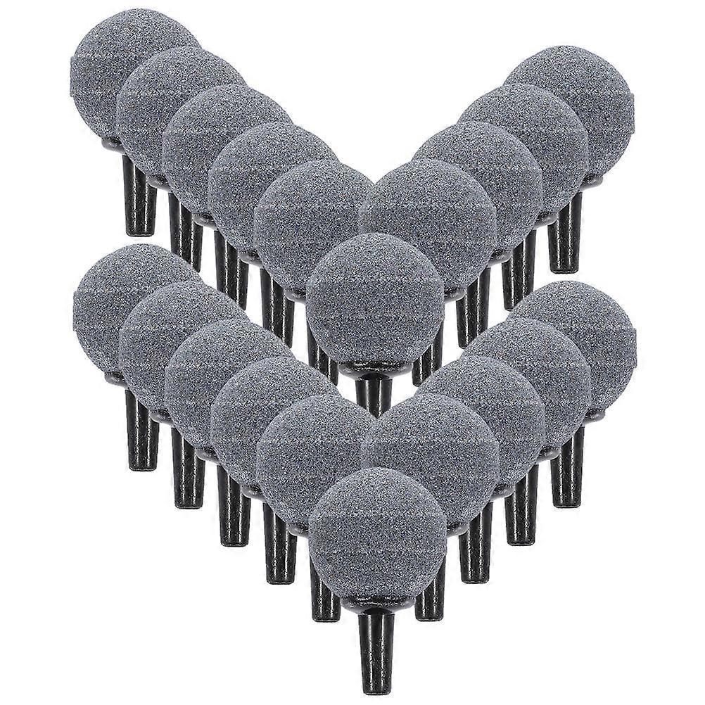 50Pcs Air Stone for Fish Tank Aquarium Bubble Oxygen Diffuser Grey