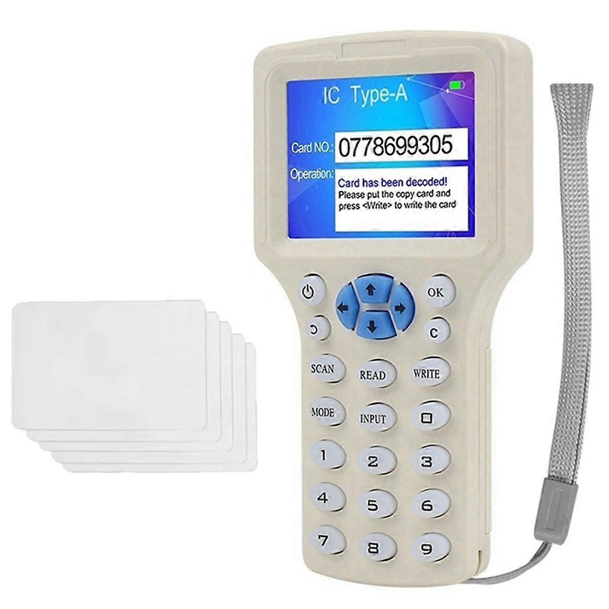 RFID NFC Smart Card Reader+5XT5577 Card RFID Duplicator 125K 13.56MHz