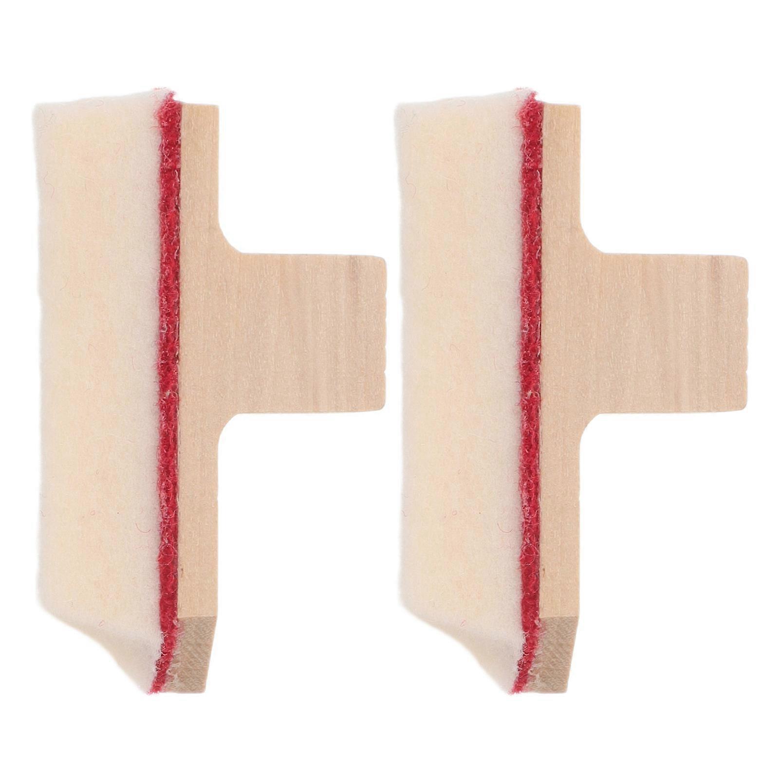 2PCS Piano Mute Block for Upright Piano Tools Ensuring Pure Sound Quality Wood and Fabric Multi