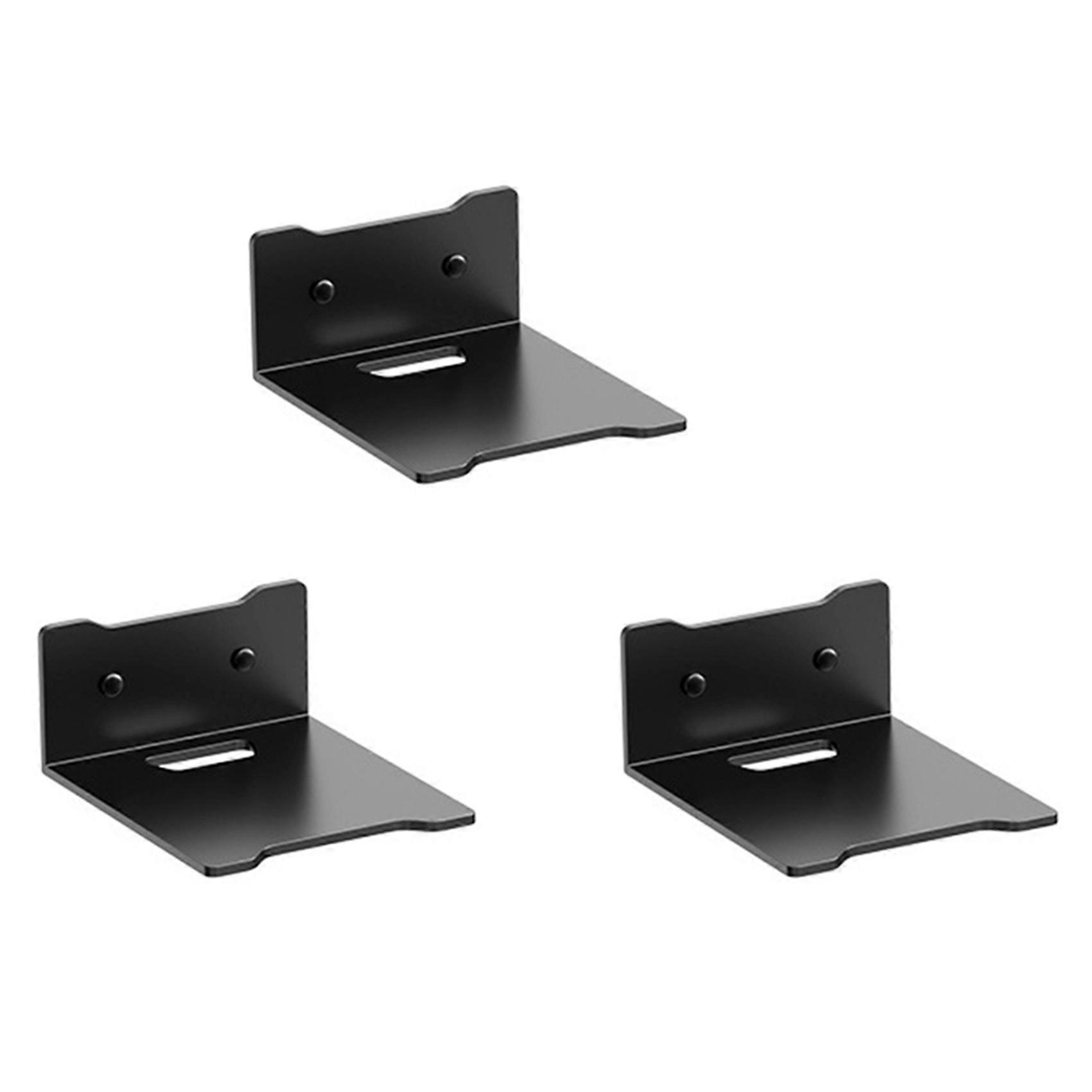 3X Wall Shelf Holder Floating Shelf Stand Wall Mount Storage Rack for TV Projector Speaker Camera Router, Small