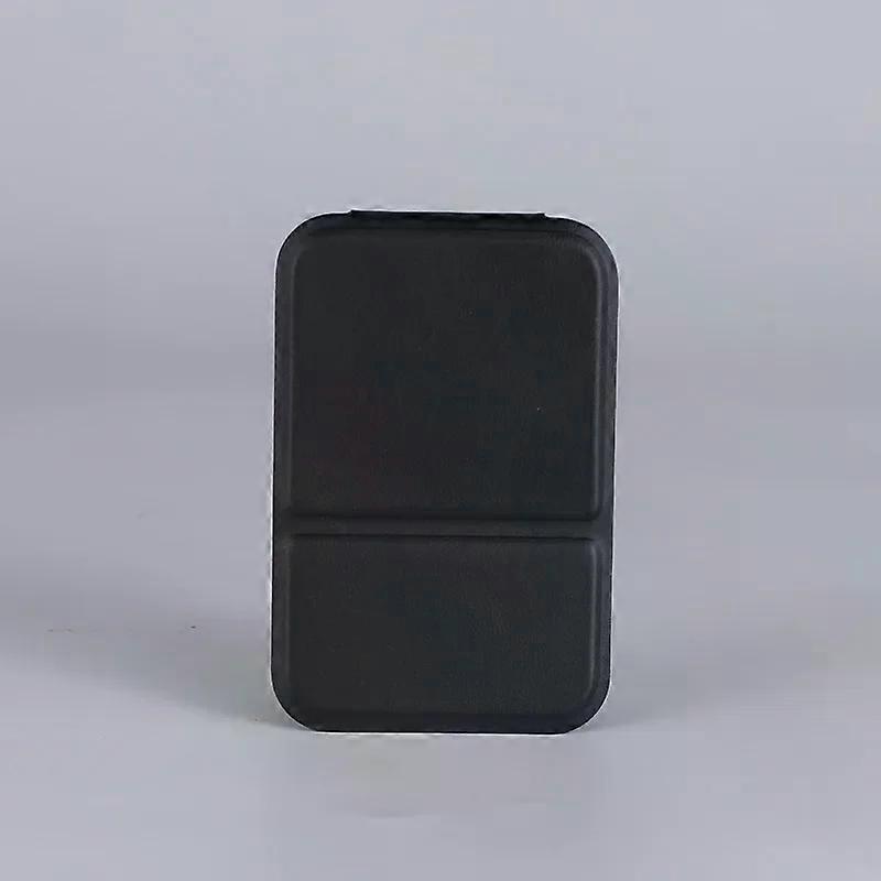 Desktop Makeup Mirror Solid Color PU Leather Simple Portable Handheld Makeup Mirror Foldable Student Compact Cute Pocket Mirror