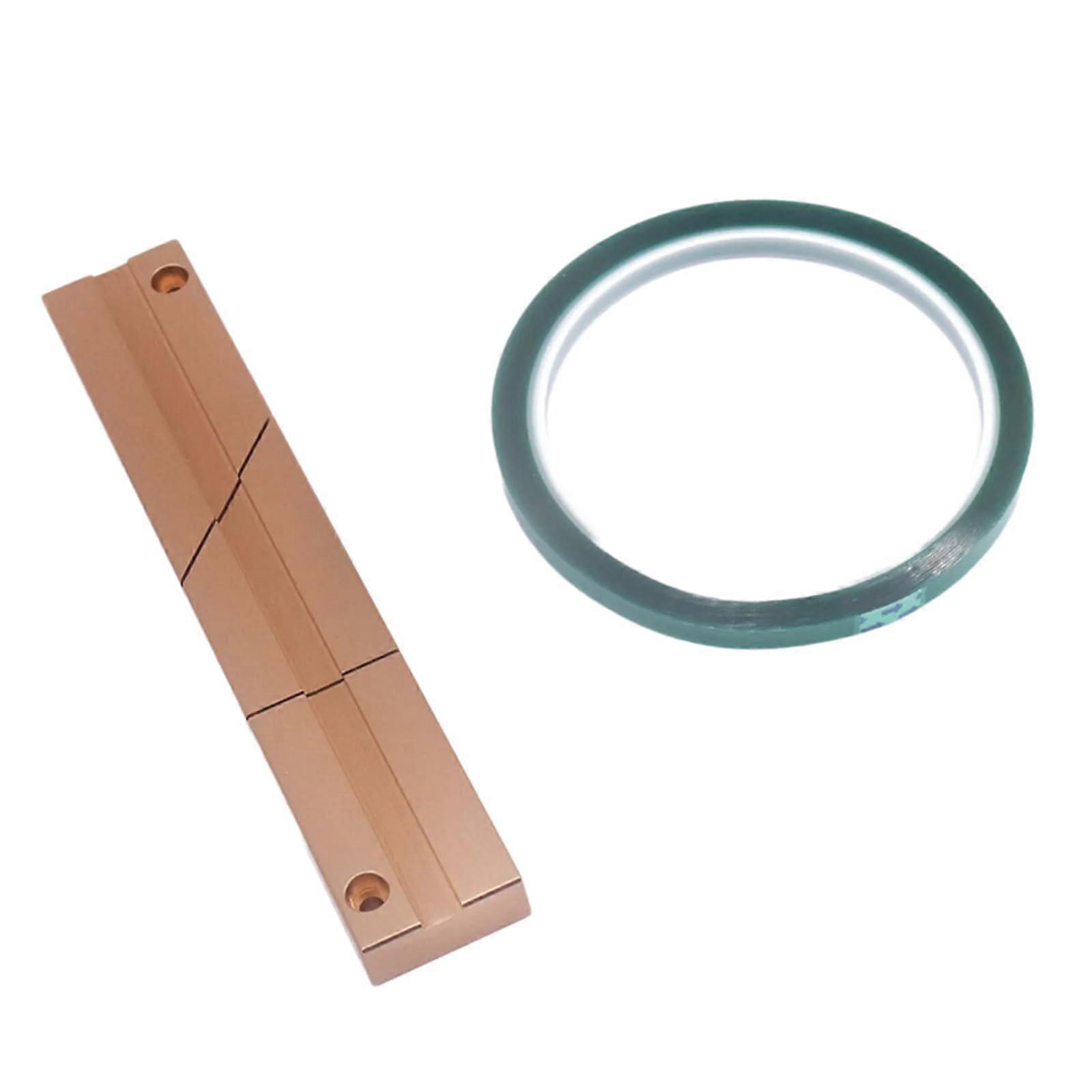 Tape Splicing Set 1/4 Inch Leader Tape Splicing Block Kit 10 Inch Metal Open Reel Professional