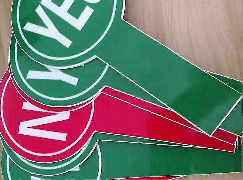 4pcs Portable Yes Paddle Reusable No Paddle Classroom Voting Board Voting Accessory