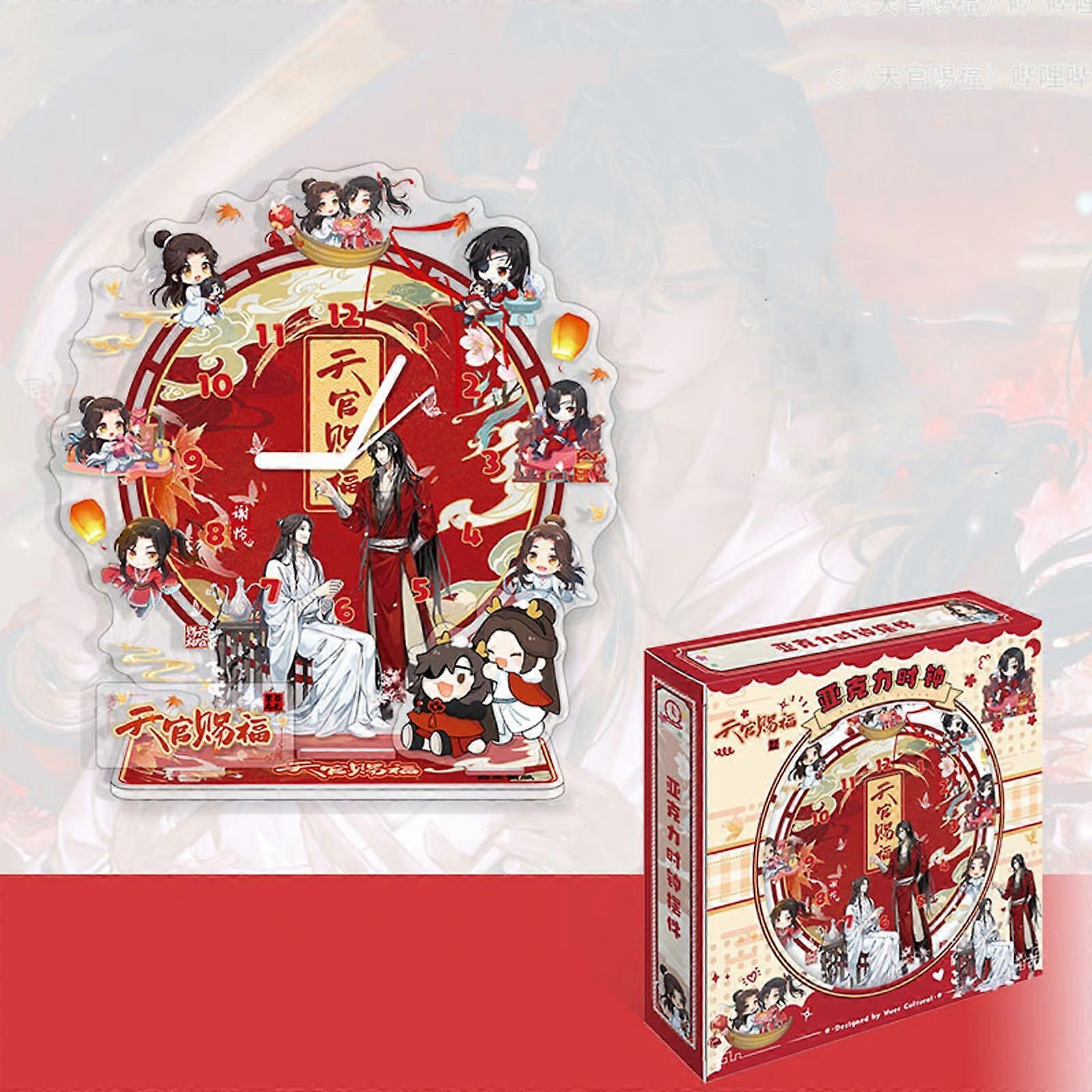 Acrylic Desk Clock with DoubleSided HD Printing and Character Stand