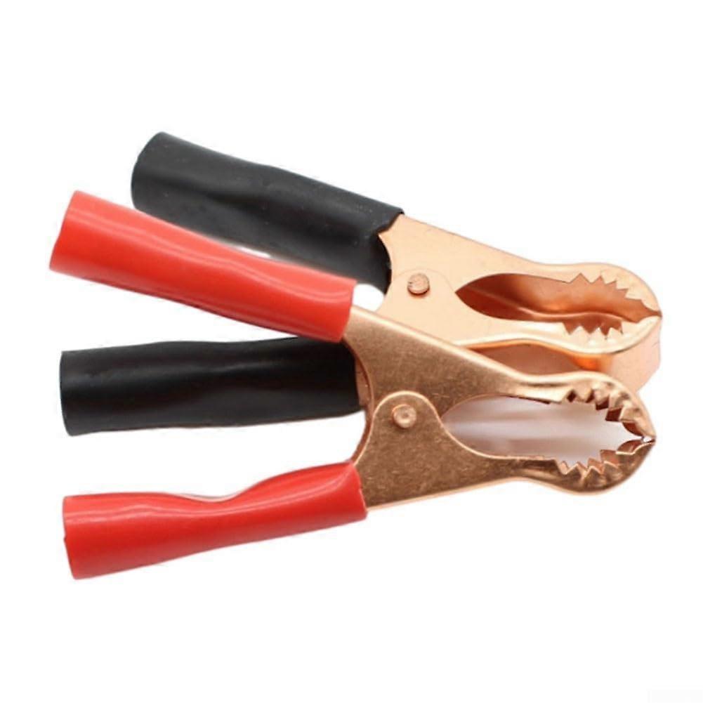 50A Heavy Duty Battery Alligator Clips Copper Plated Clamps for Charging and Testing 2PCS