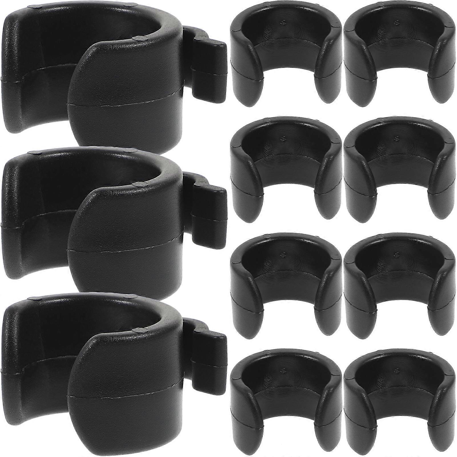 Pole Mount Cable Clip Cable Clip for Holding 100Pcs Black Plastic