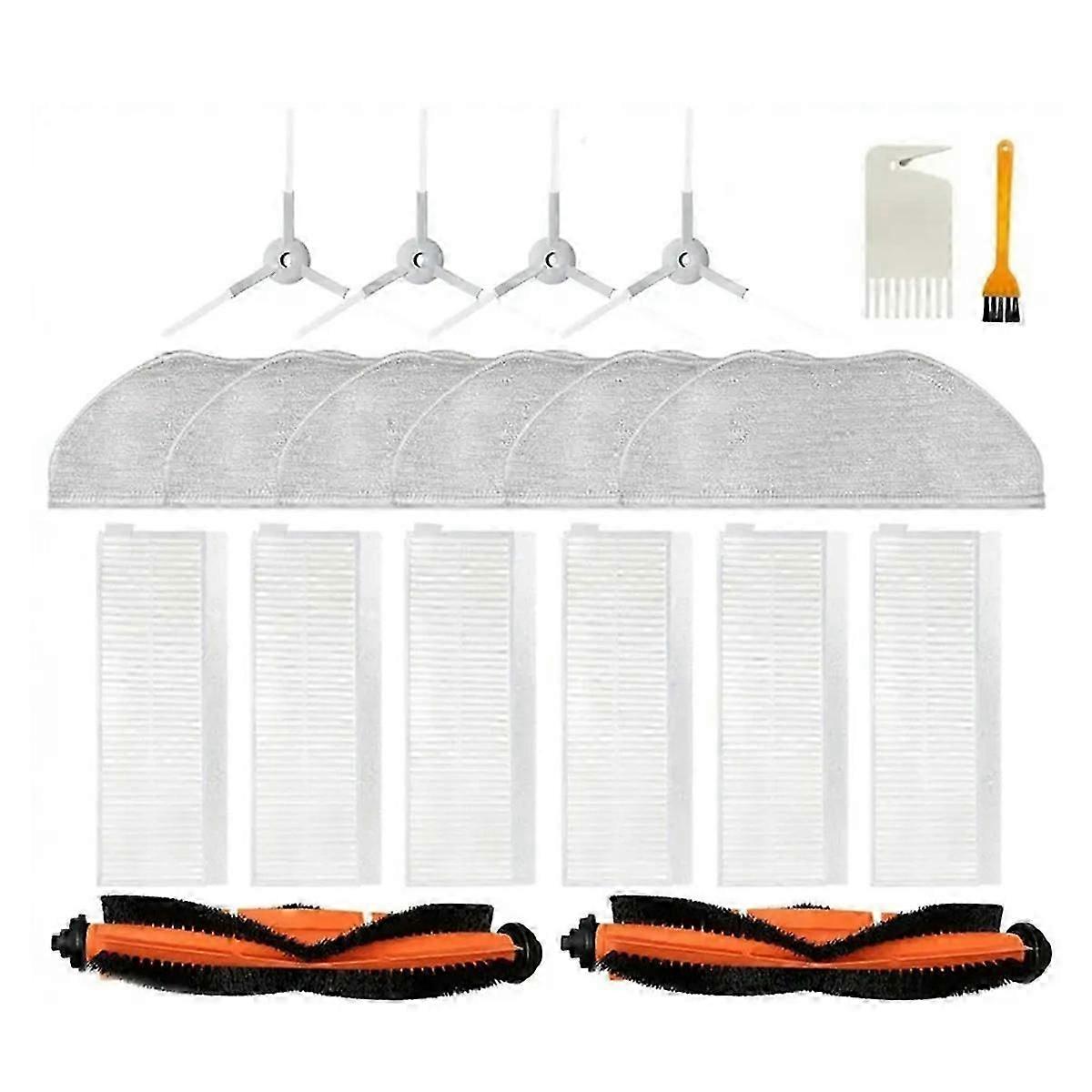 För Viomi V3 Max V-RVCLM27B Main Side Brush Hepa Filter Mop Rag