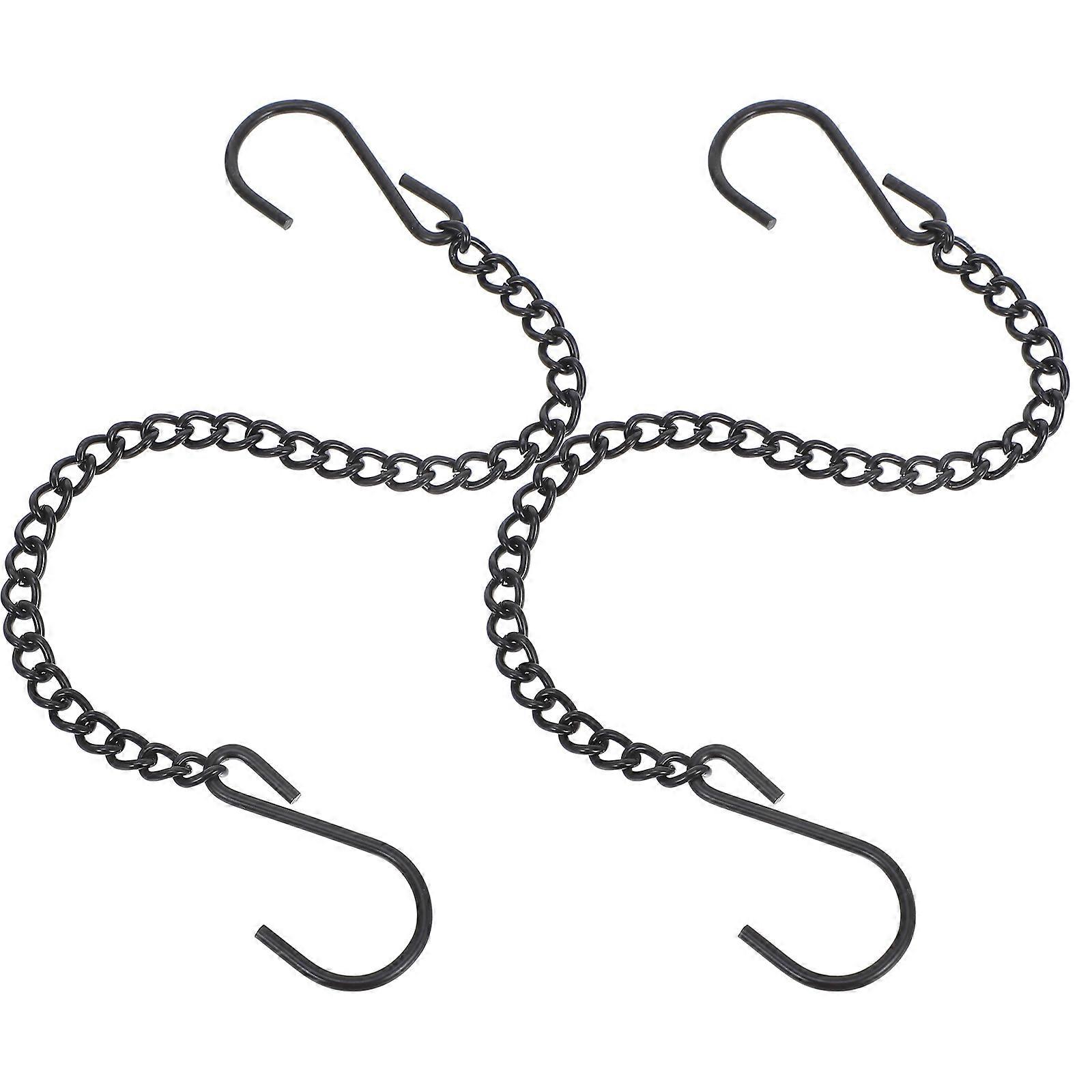 Heavy-Duty Hanging Chain Iron Chain with Hooks 4Pcs for Lanterns and Ornaments